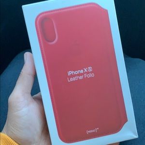 Apple iPhone XS Leather Folio